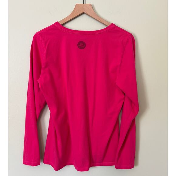 Life Is Good Wine Crusher Tee Long Sleeve Shirt Medium - Picture 3 of 7